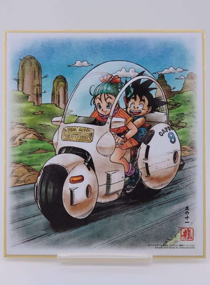Dragon Ball Son Goku & Bulma Shikishi