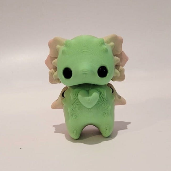 Axolotl Pixie 3D Druck 5cm Figur