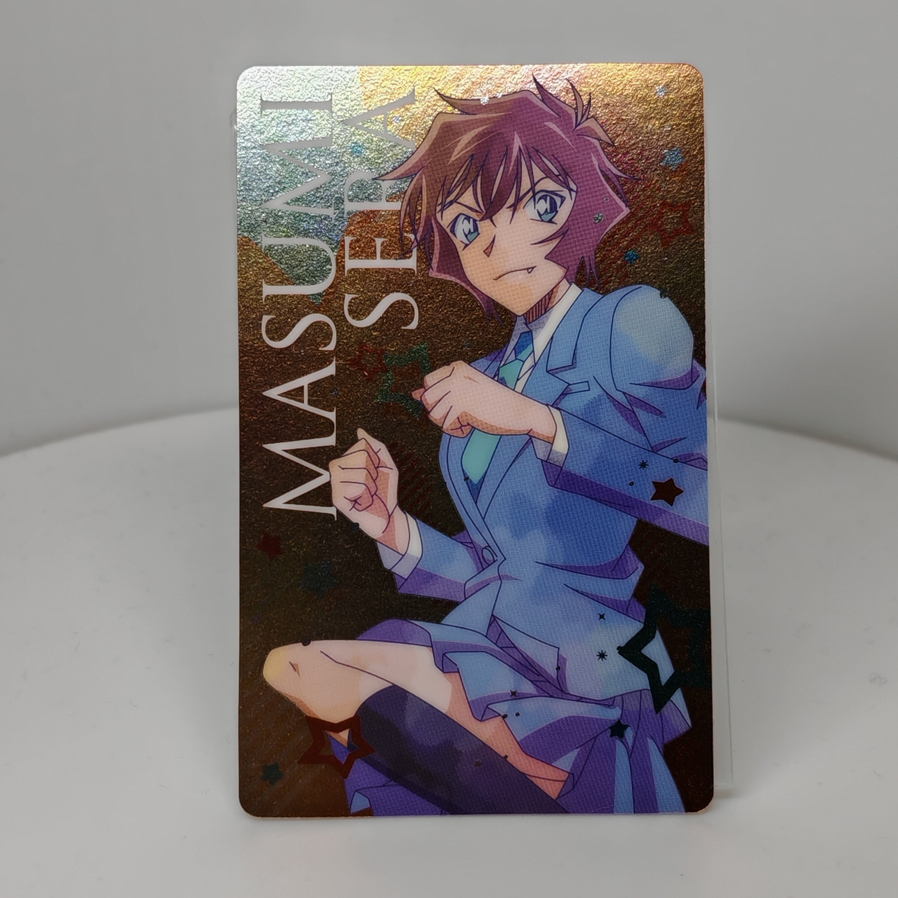 Detektiv Conan Metallic-Look Sammelkarte Masumi Nr. 08