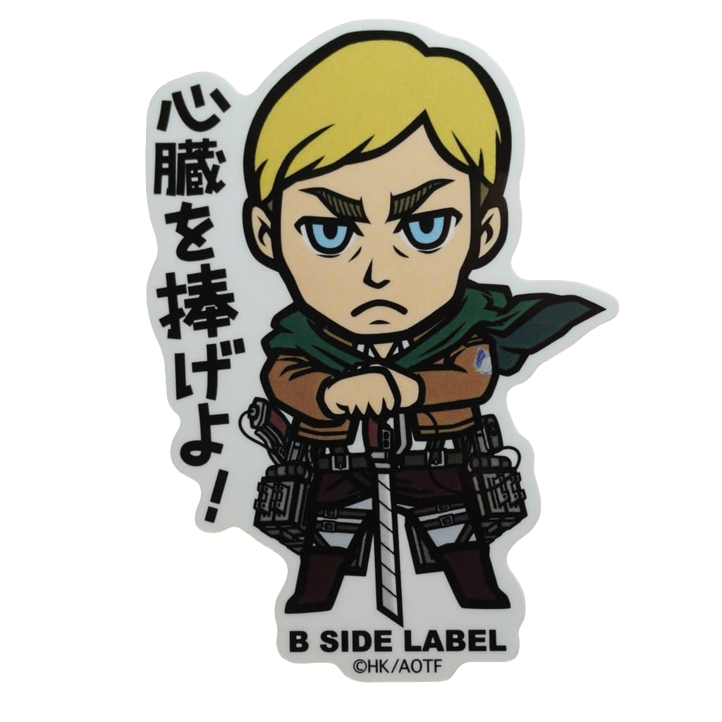 Attack on Titan Erwin B-Side Label Sticker