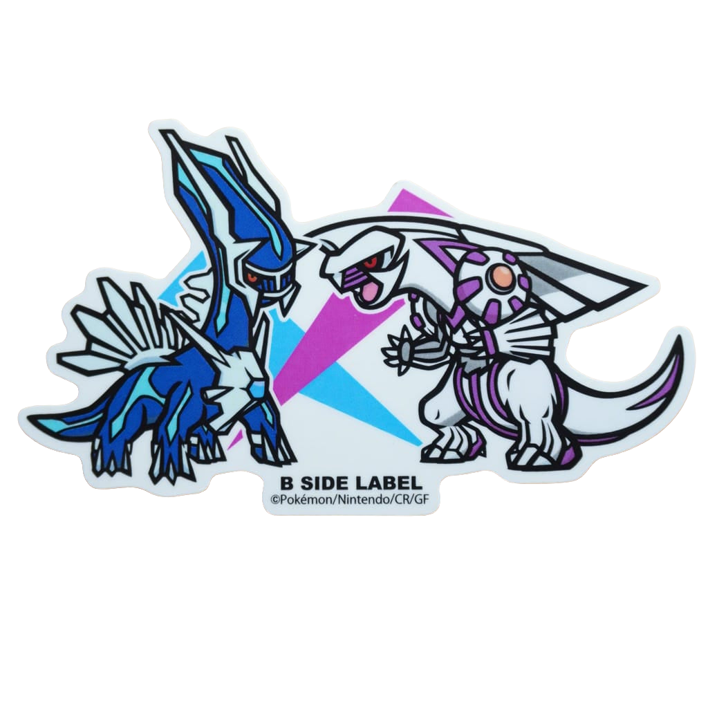 Pokemon Dialga & Palkia B-Side Label Sticker