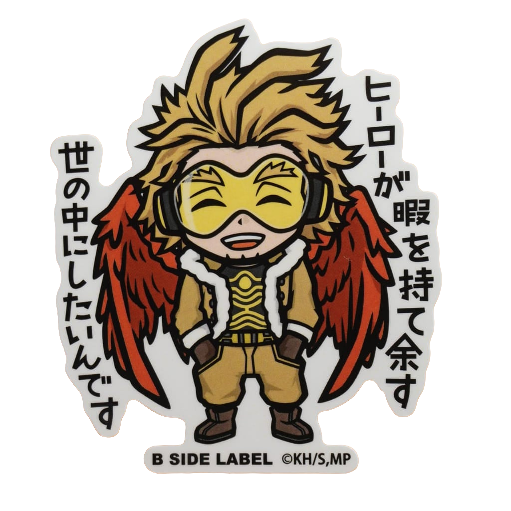 My Hero Academia Hawks B-Side Label Sticker