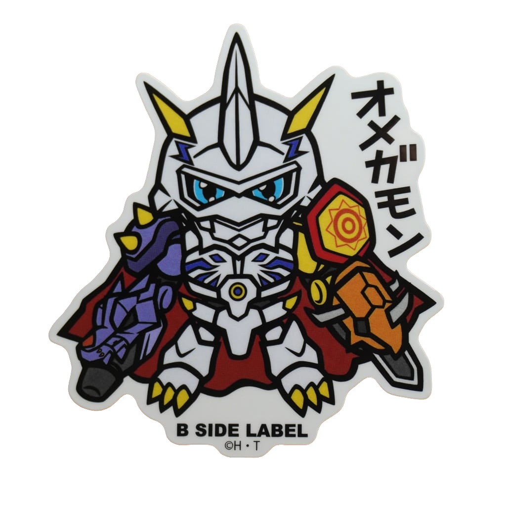Digimon Omnimon B-Side Label Sticker
