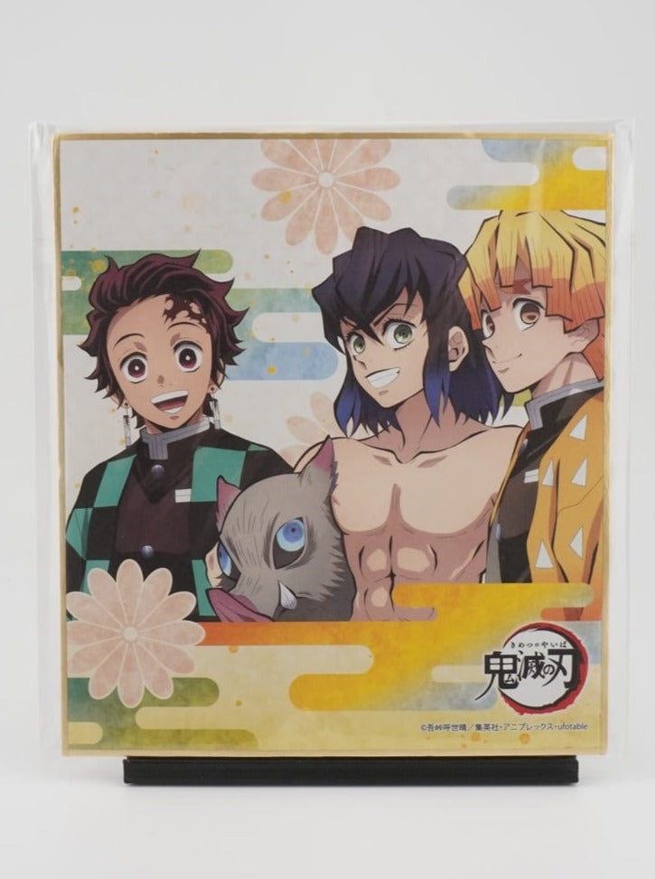 Demon Slayer Tanjiro, Inosuke & Zenitsu Shikishi