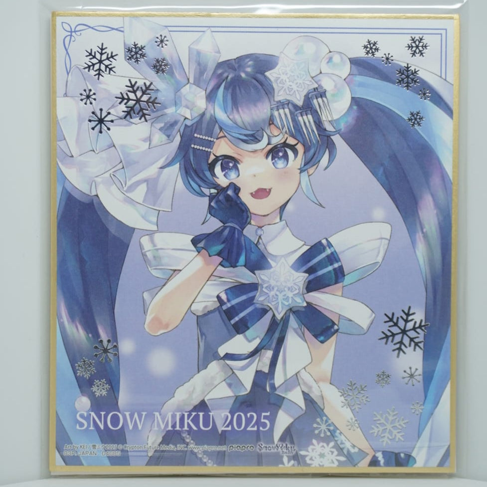 Hatsune Miku Vocaloid Snow Miku 2025 Shikishi