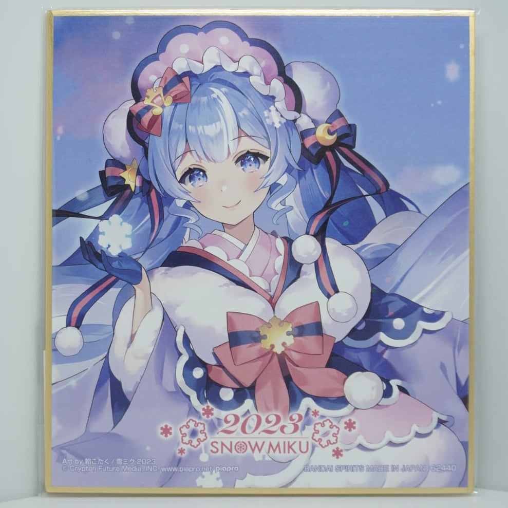 Hatsune Miku Vocaloid Snow Miku 2023 Shikishi