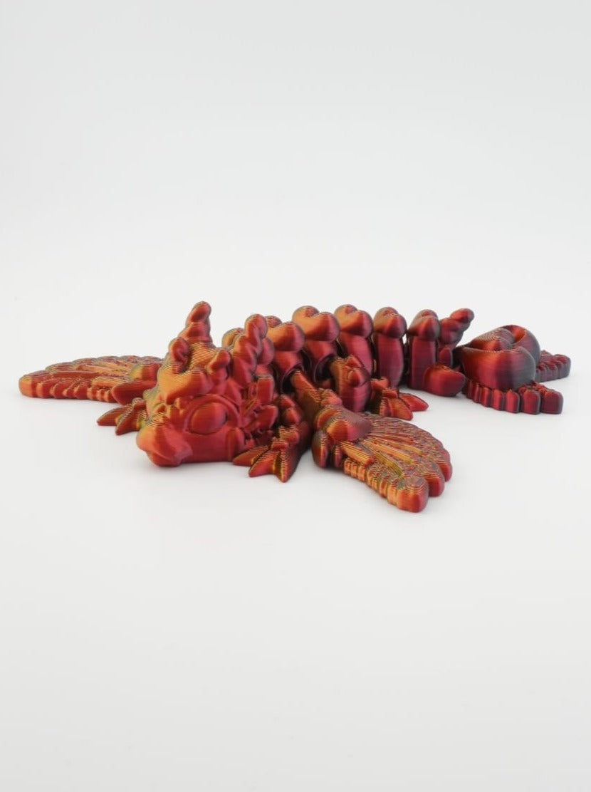 Heart Wyvern Dragon 3D Druck Fidget 13,5cm Figur