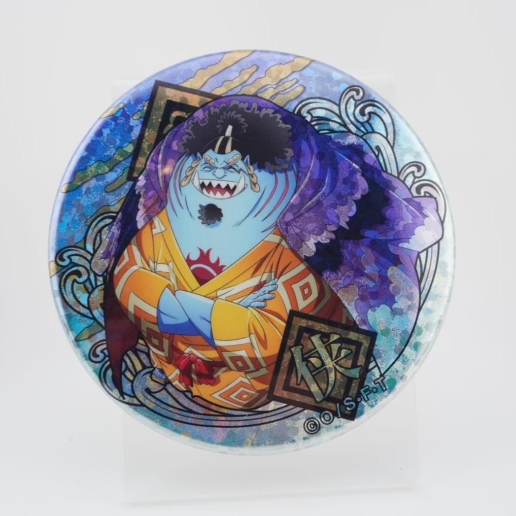 One Piece Jinbe 7,5cm Glitzer Button