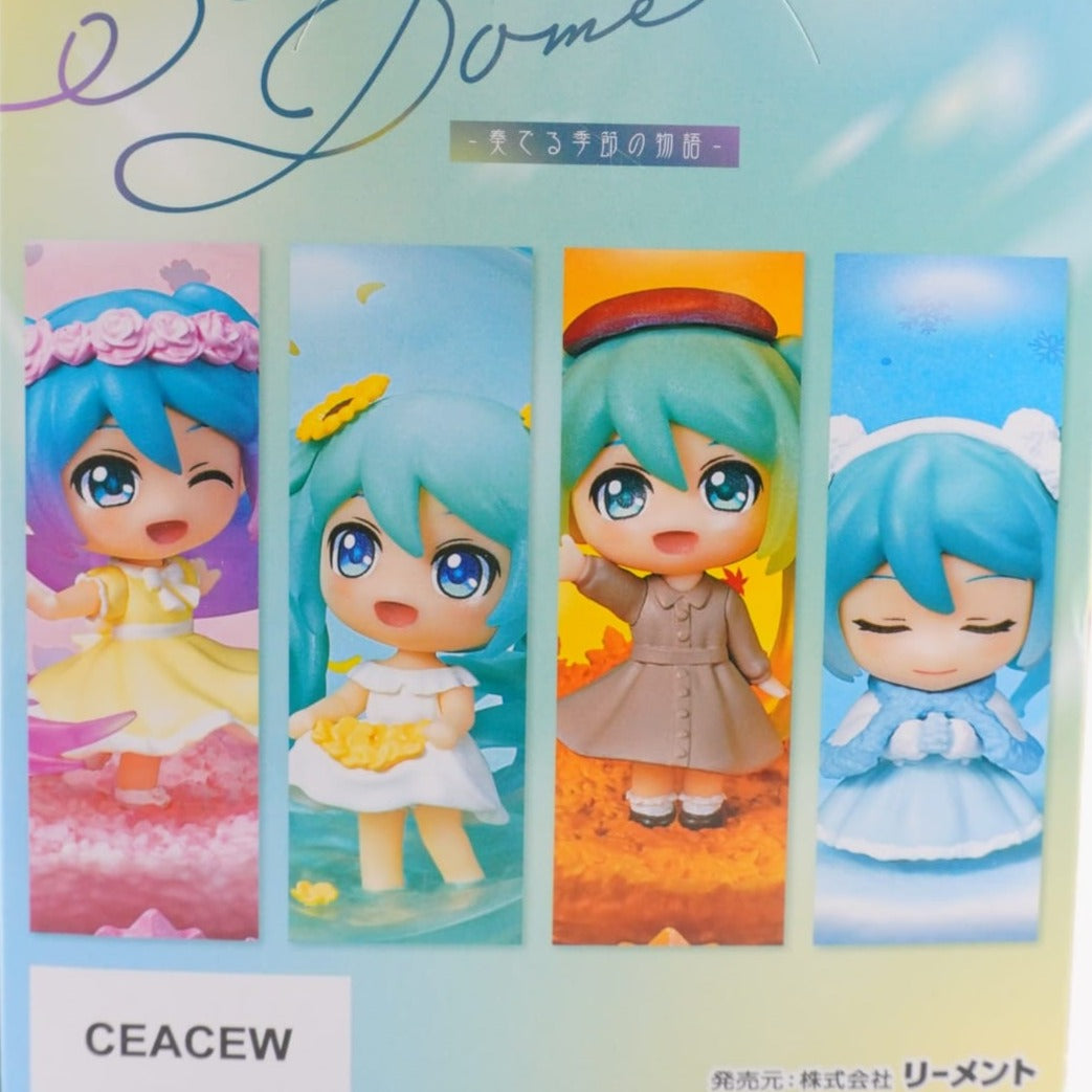 Hatsune Miku Re-Ment Scenery Dome Diorama 9,5cm Figur (1 Figur, Zufällige Auswahl)