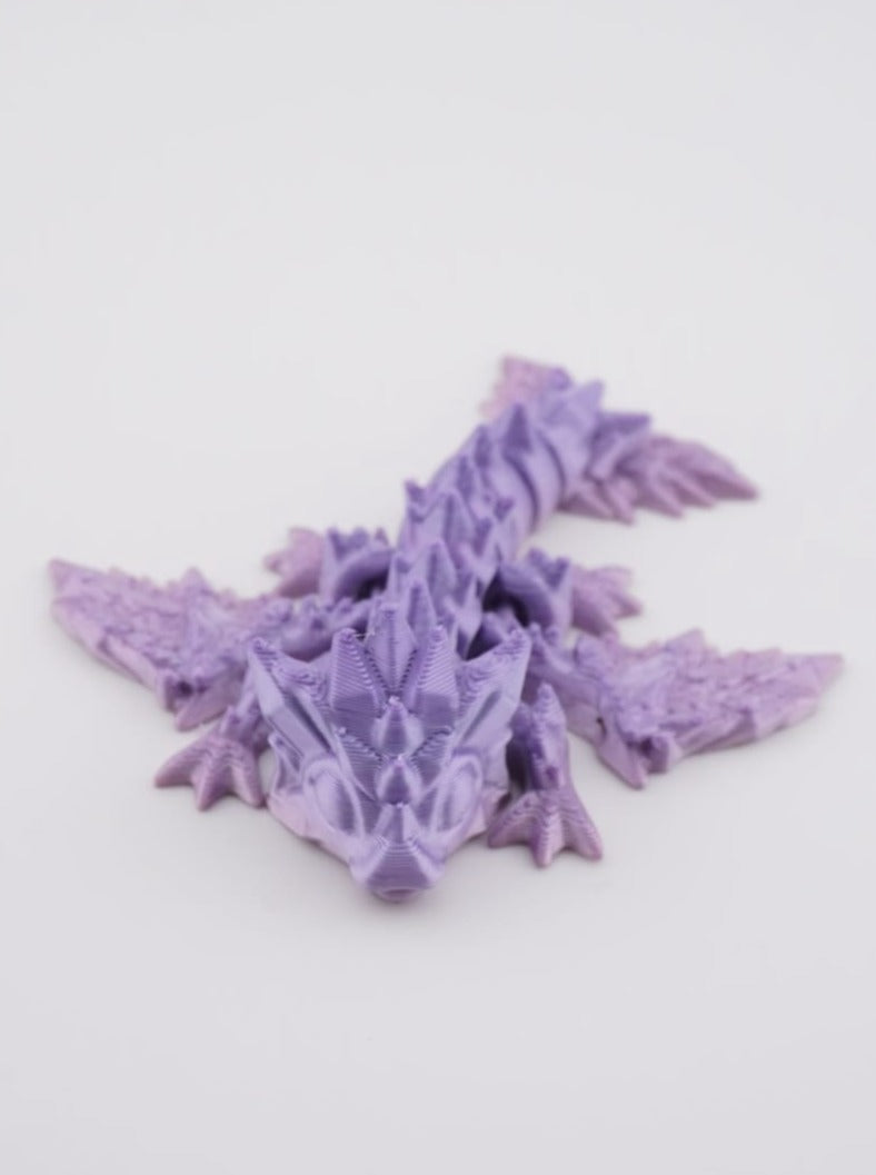 Tiny Crystal Wing Dragon 3D Druck 8cm Fidget Figur