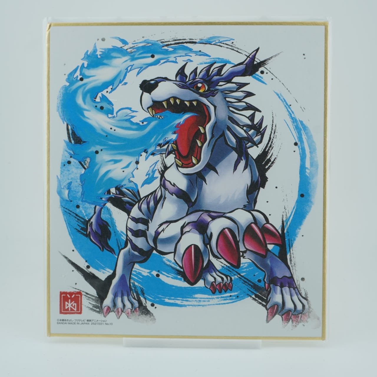 Digimon Garurumon Shikishi (kleine Beschädigung an Ecke)