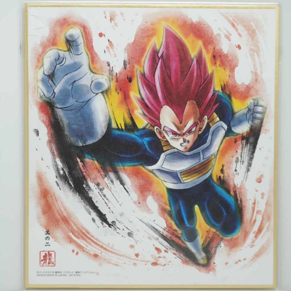 Dragon Ball Super Saiyan God Vegeta Shikishi