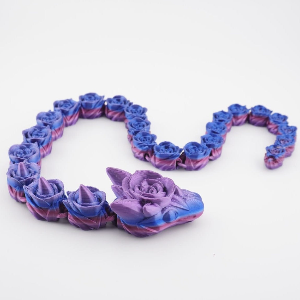 Rose Snake 3D Druck 48cm Fidget Figur