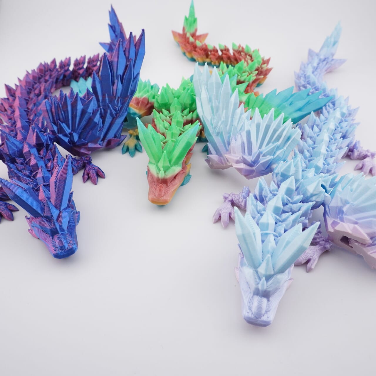 Crystal Wing Dragon 3D Druck 27cm Fidget Figur (Farbauswahl)