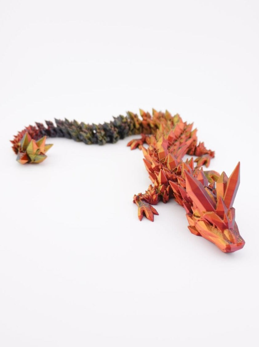 Crystal Dragon 3D Druck 35cm Fidget Figur