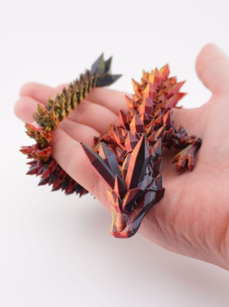 Crystal Dragon 3D Druck 35cm Fidget Figur