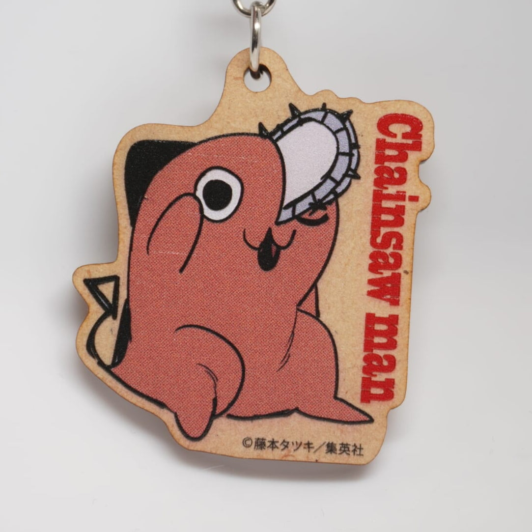 Chainsaw Man Pochita Holz Anhänger