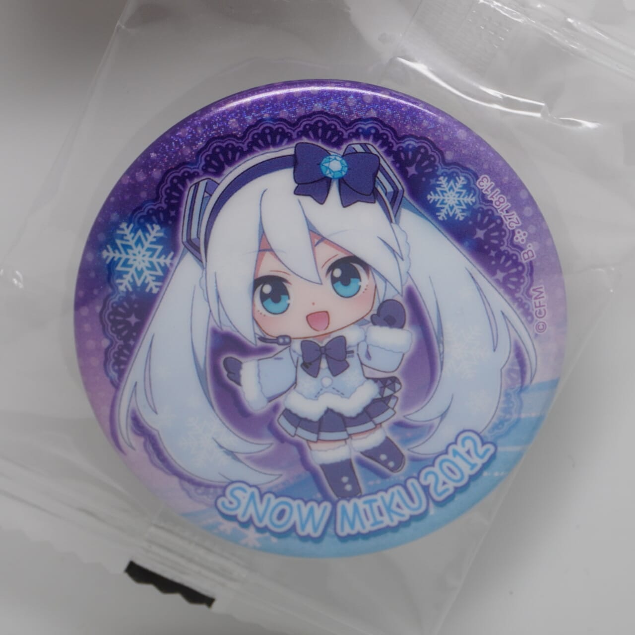 Hatsune Miku Snow Miku 2012 5cm Button