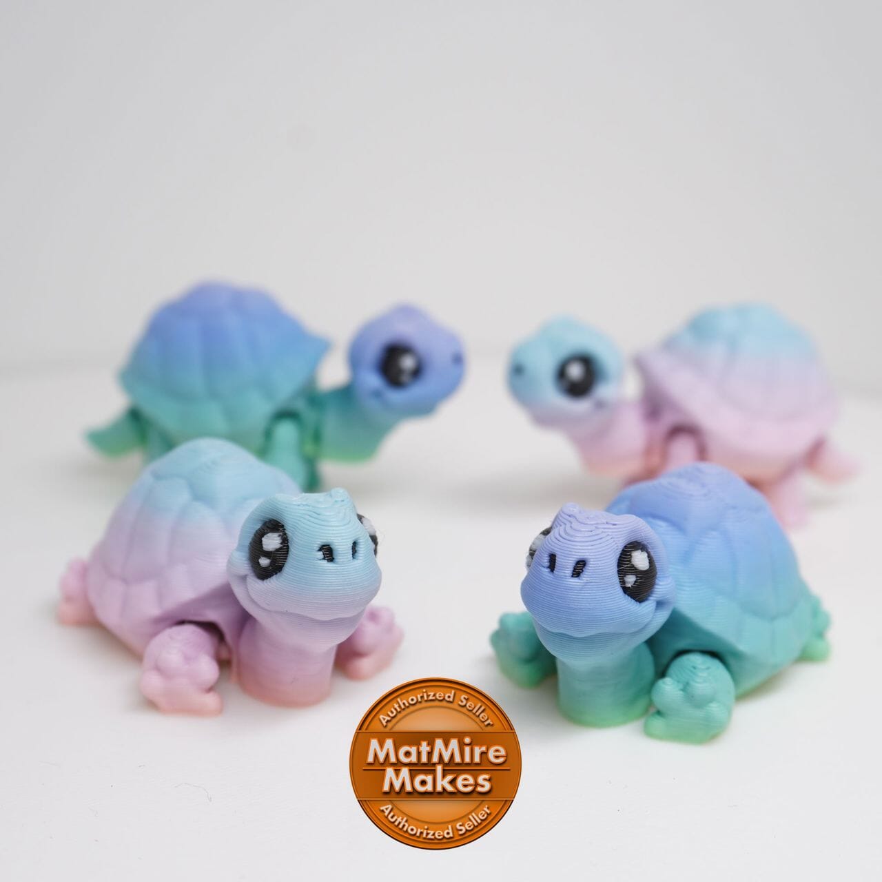 Mini Turtle 3D Druck Figur 3D Druck Fidget 2,5cm Figur (Farbauswahl)