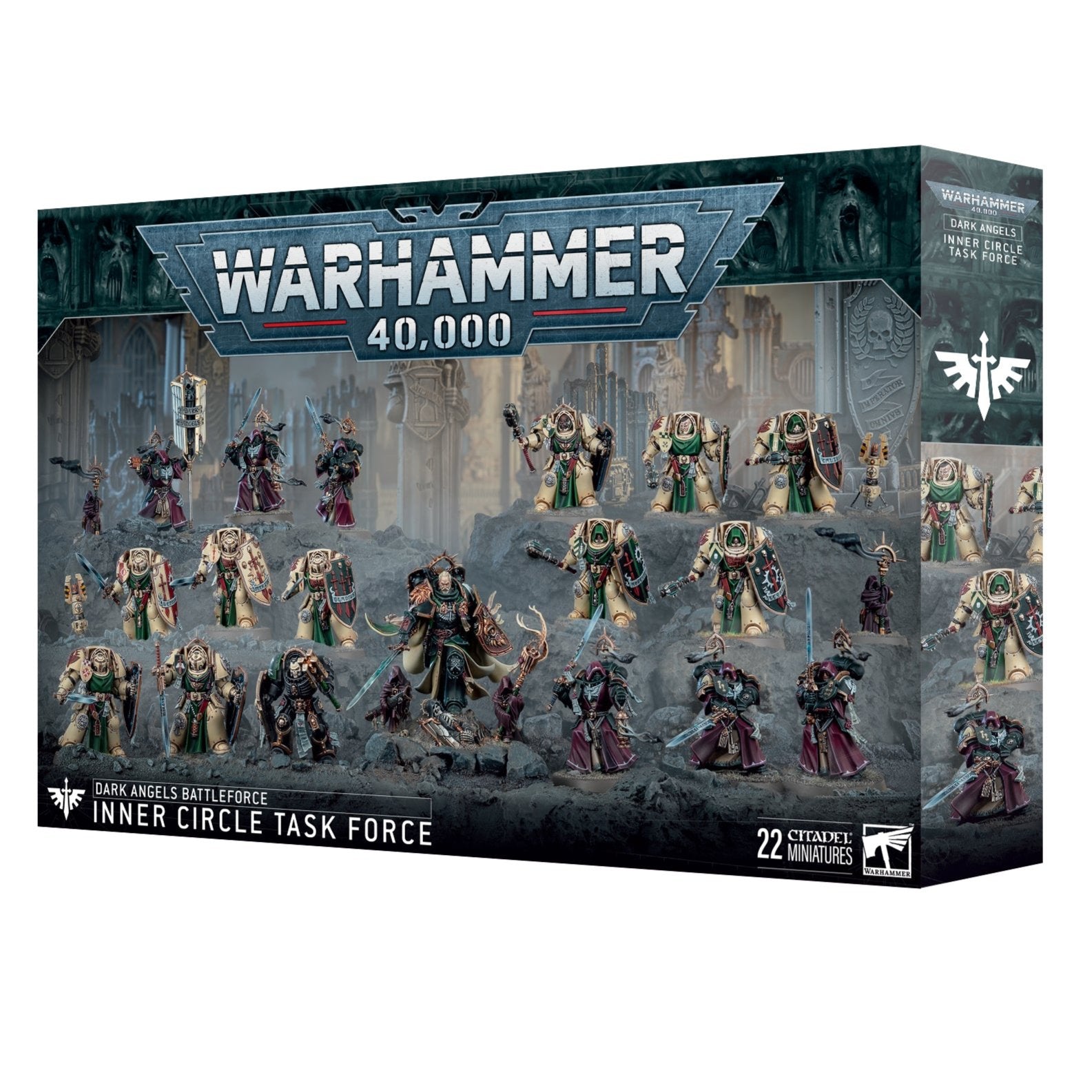 WARHAMMER 40K BATTLEFORCE DARK ANGELS INNER CIRCLE Verpackung beschädigt