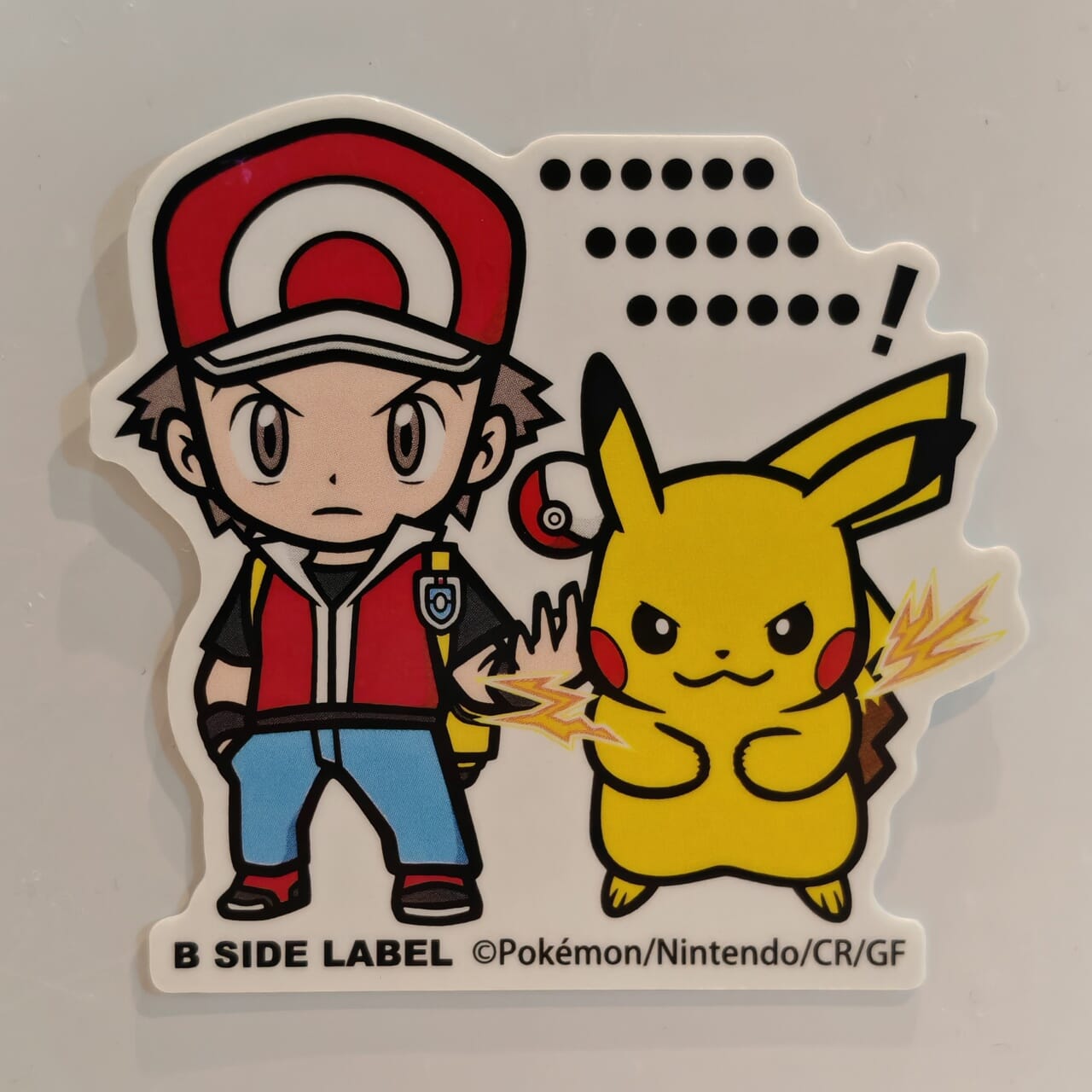 Pokemon Ash & Pikachu B-Side Label Sticker