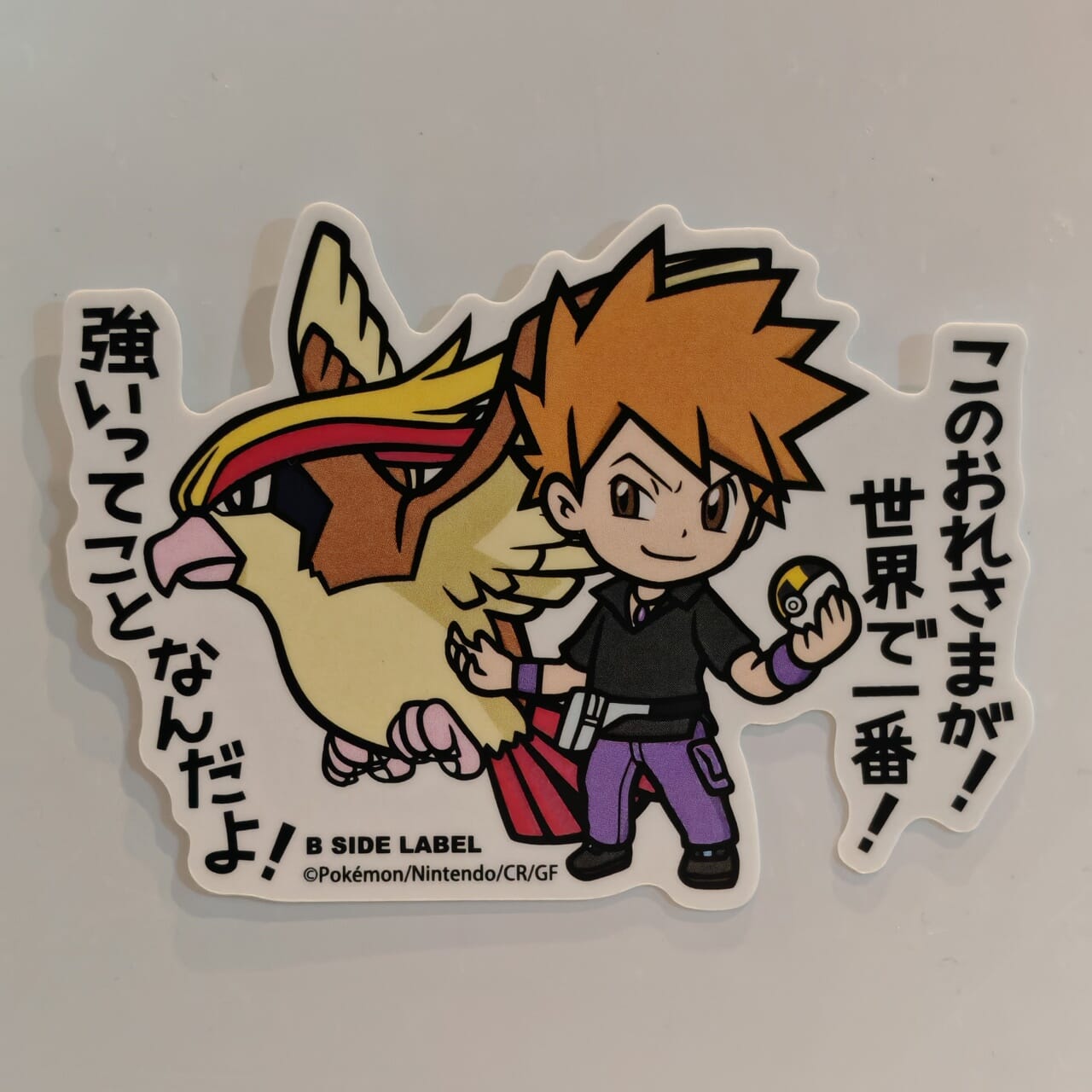 Pokemon Blau Eich & Taubsi B-Side Label Sticker