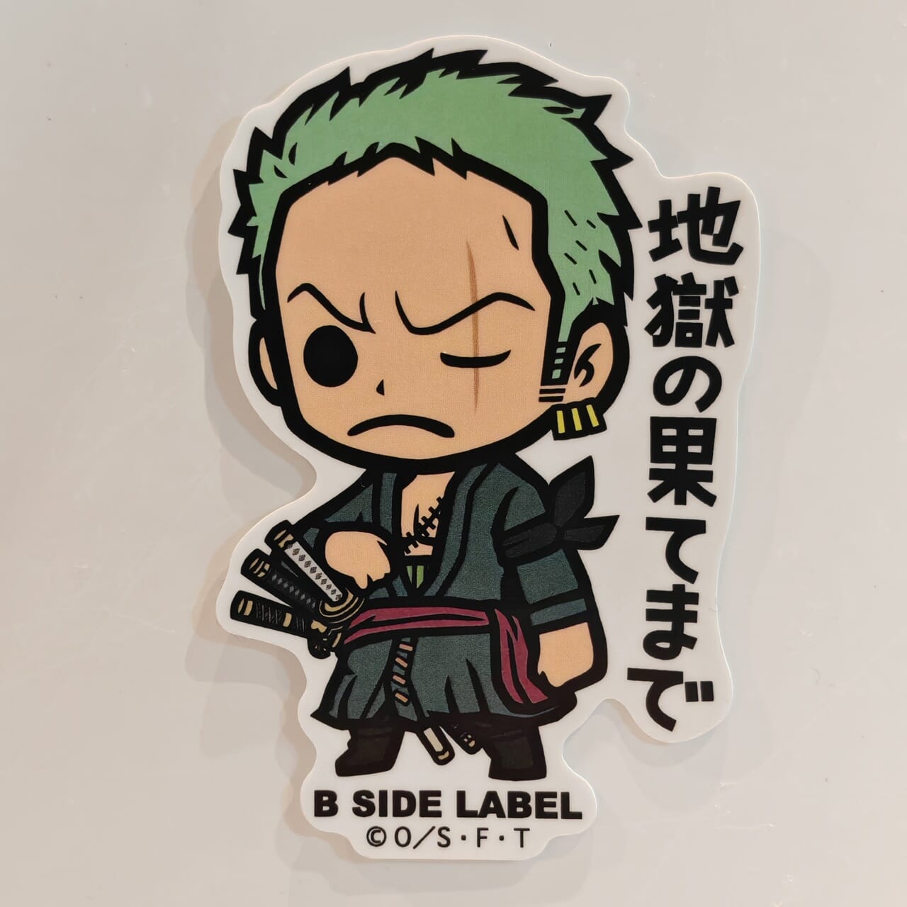 One Piece Lorenor Zorro B-Side Label Sticker
