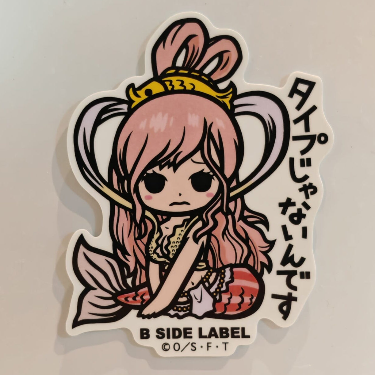 One Piece Shirahoshi B-Side Label Sticker