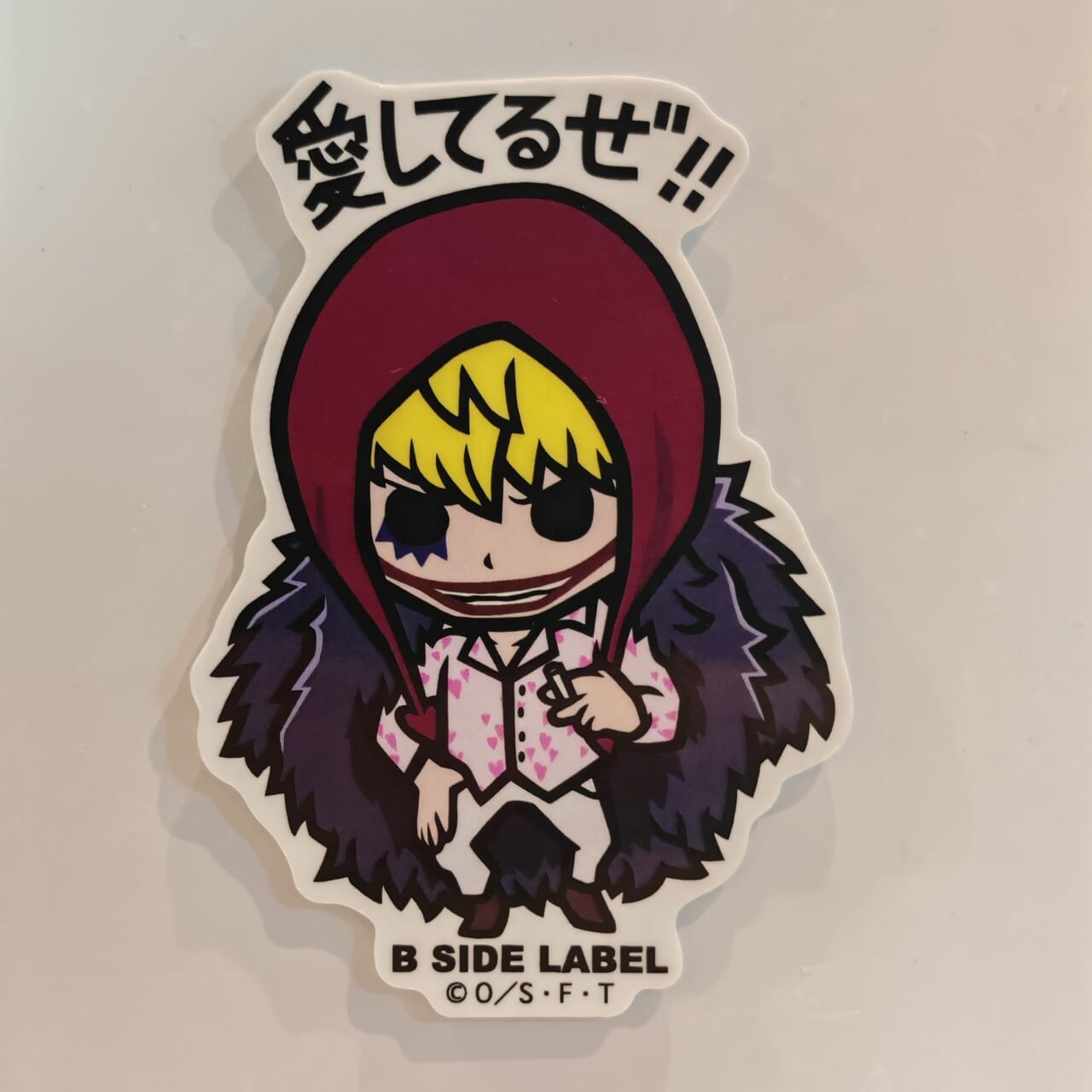 One Piece Corazon B-Side Label Sticker