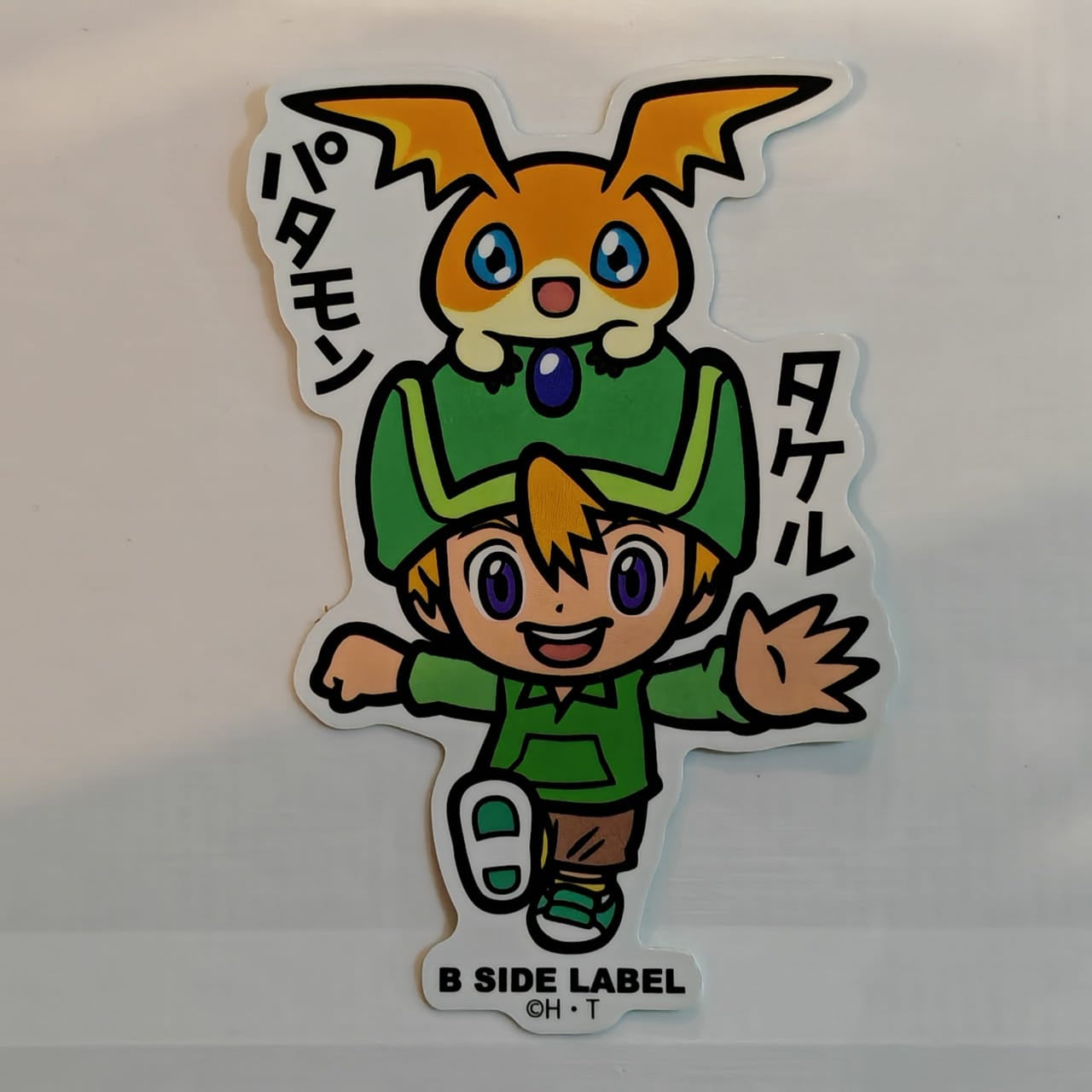 Digimon Takeru & Patamon B-Side Label Sticker