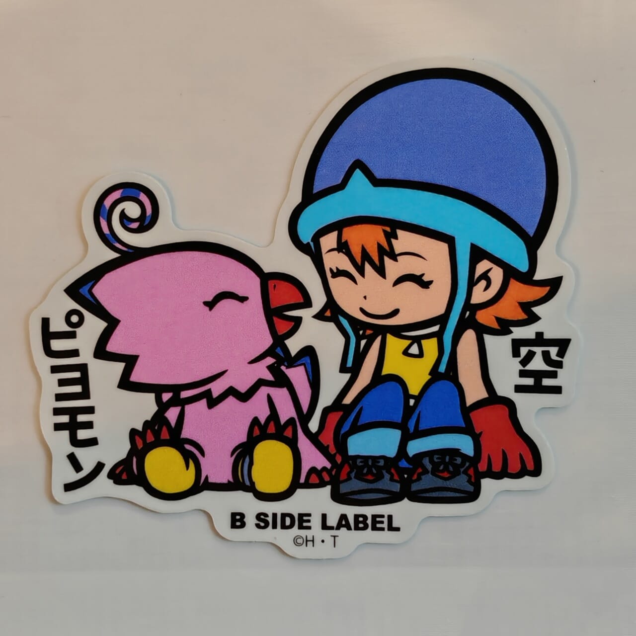 Digimon Sora & Biyomon B-Side Label Sticker