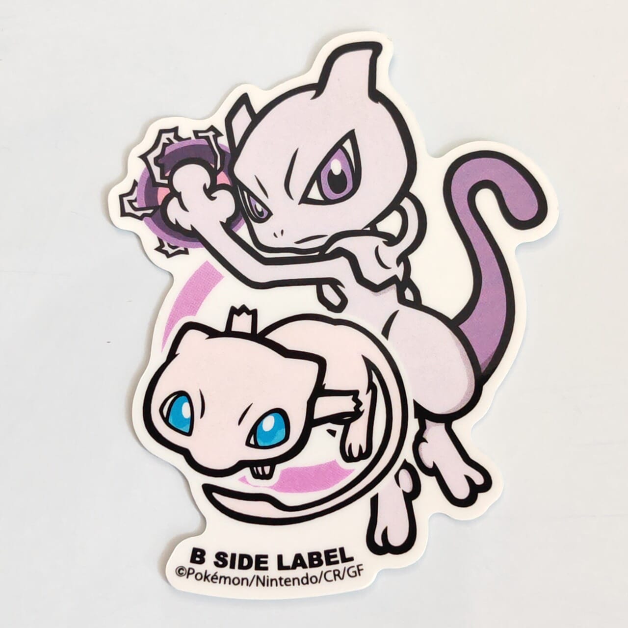 Pokemon Mewtwo & Mew B-Side Label Sticker