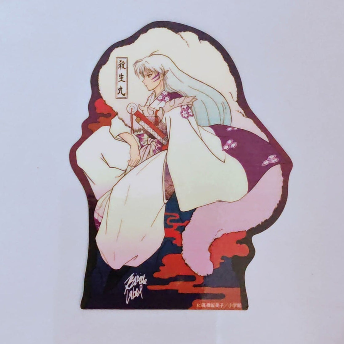 Inuyasha Sesshomaru B-Side Label Sticker