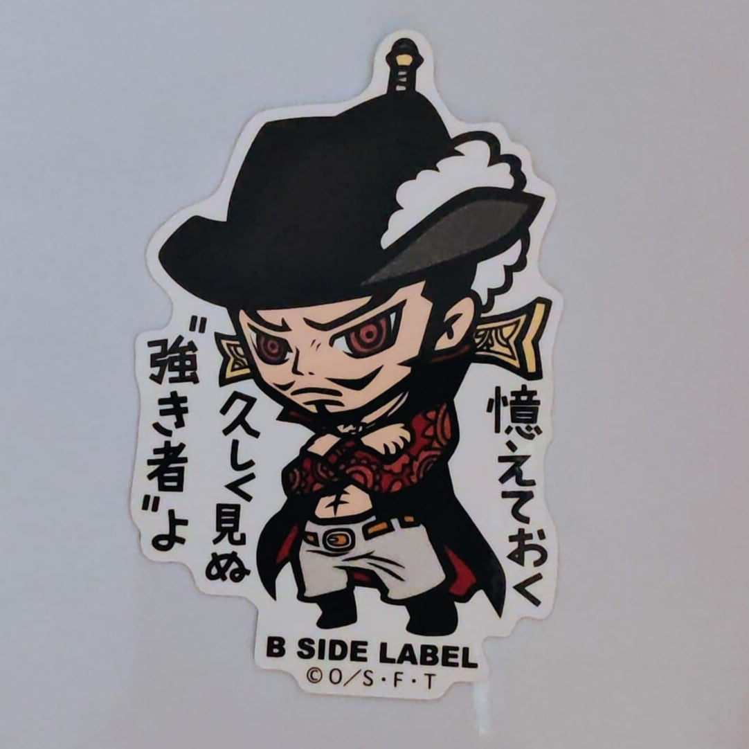 One Piece Dracule Mihawk B-Side Label Sticker