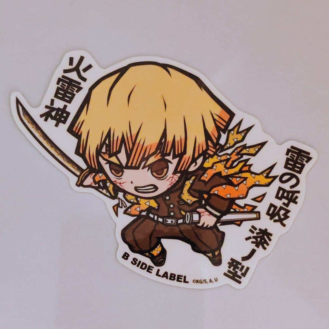 Demon Slayer Zenitsu B-Side Label Sticker
