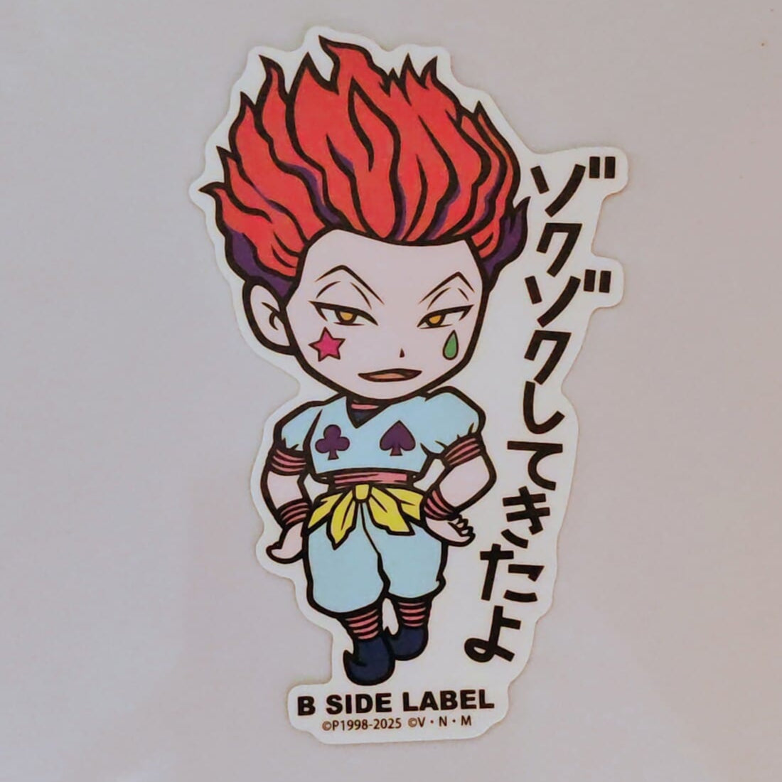Hunter x Hunter Hisoka B-Side Label Sticker