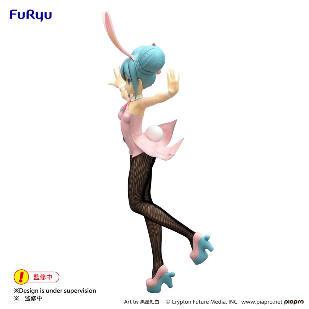 Hatsune Miku BiCute Bunnies Wink Pearl Pink Color 30cm Statue