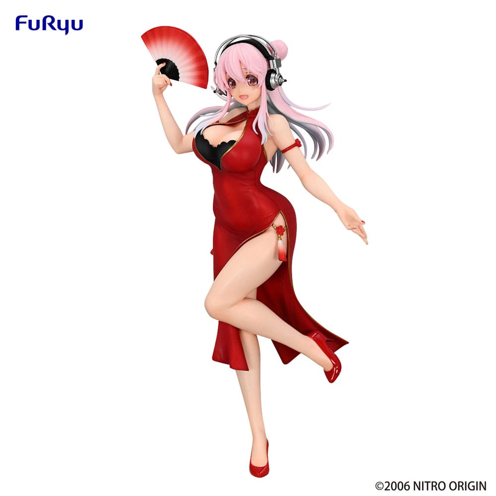 Super Sonico China Dress Trio-Try-iT 21cm Statue