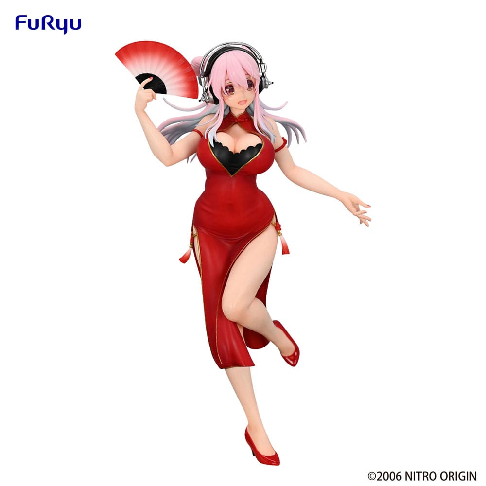 Super Sonico China Dress Trio-Try-iT 21cm Statue