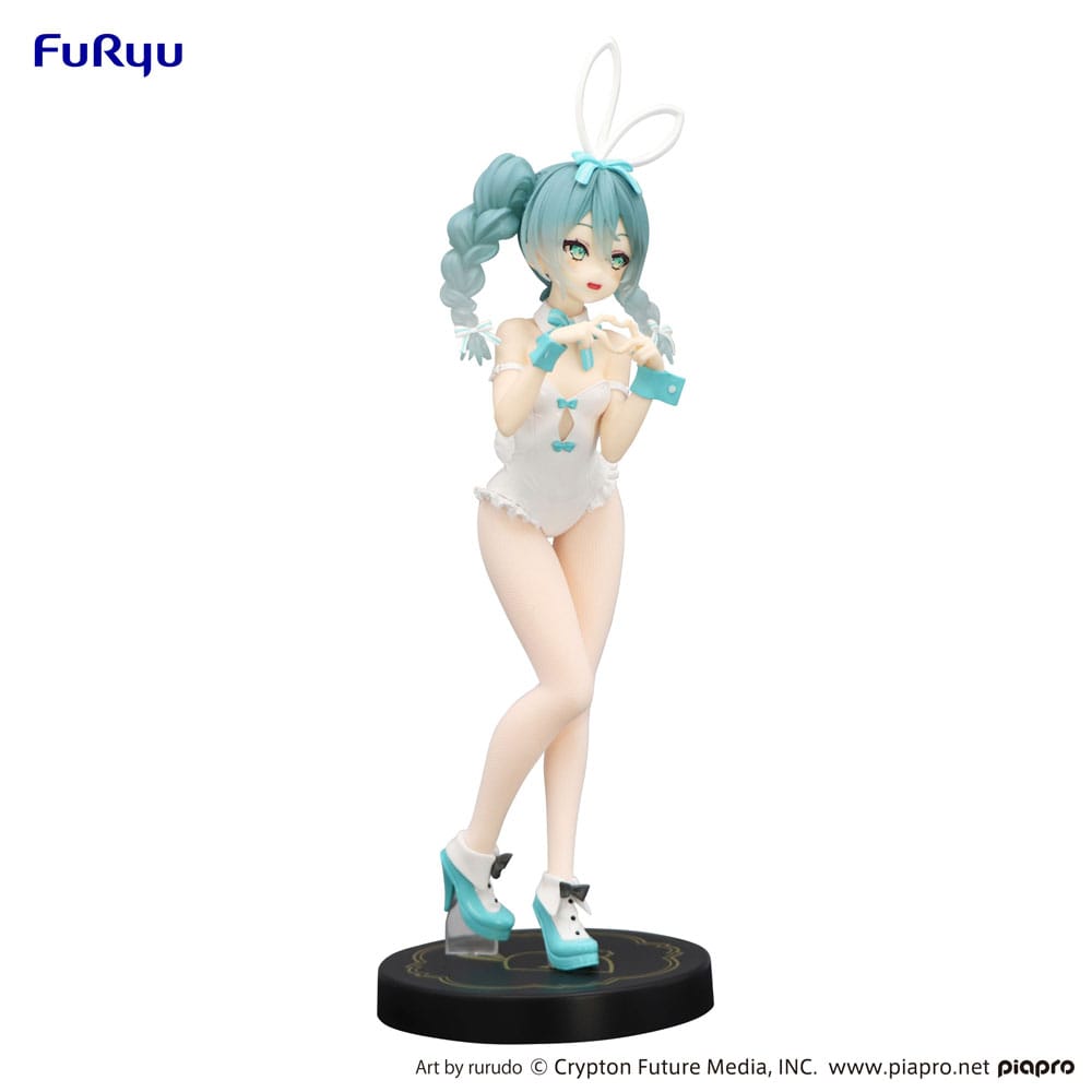 Hatsune Miku BiCute Bunnies Rurudo White Color 27 cm Statue