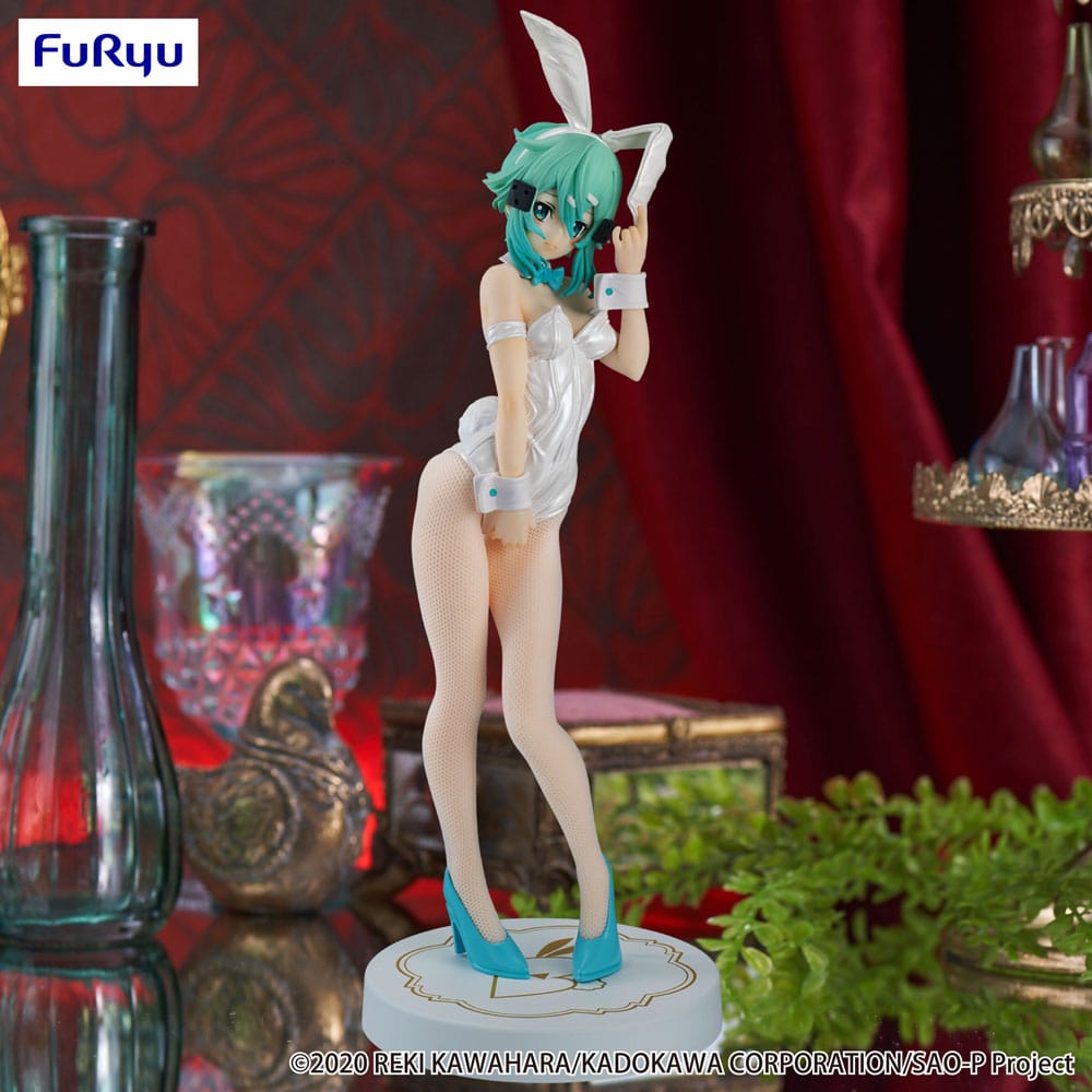 Sword Art Online Sinon BiCute Bunnies White Pearl Ver. 28 cm Statue