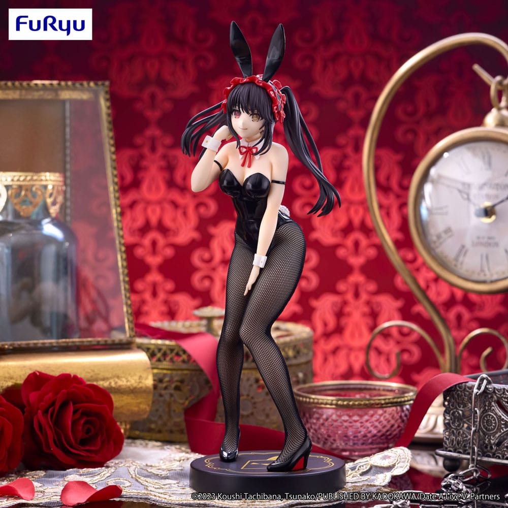 Date A Live V Kurumi Tokisaki Black Color Ver. BiCute Bunnies 29cm Statue