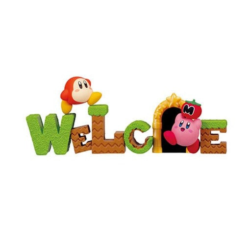 Kirby Words "Welcome" Re-Ment Diorama Figur