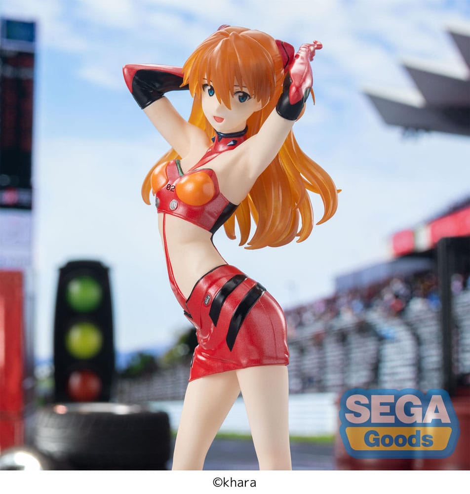 Neon Genesis Evangelion Asuka Langley Luminasta Racing Pit Walk 25cm Statue