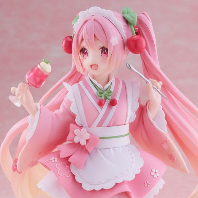 Hatsune Miku Newley Written Sakura Miku Japanese Cafe Ver. 18 cm Statue