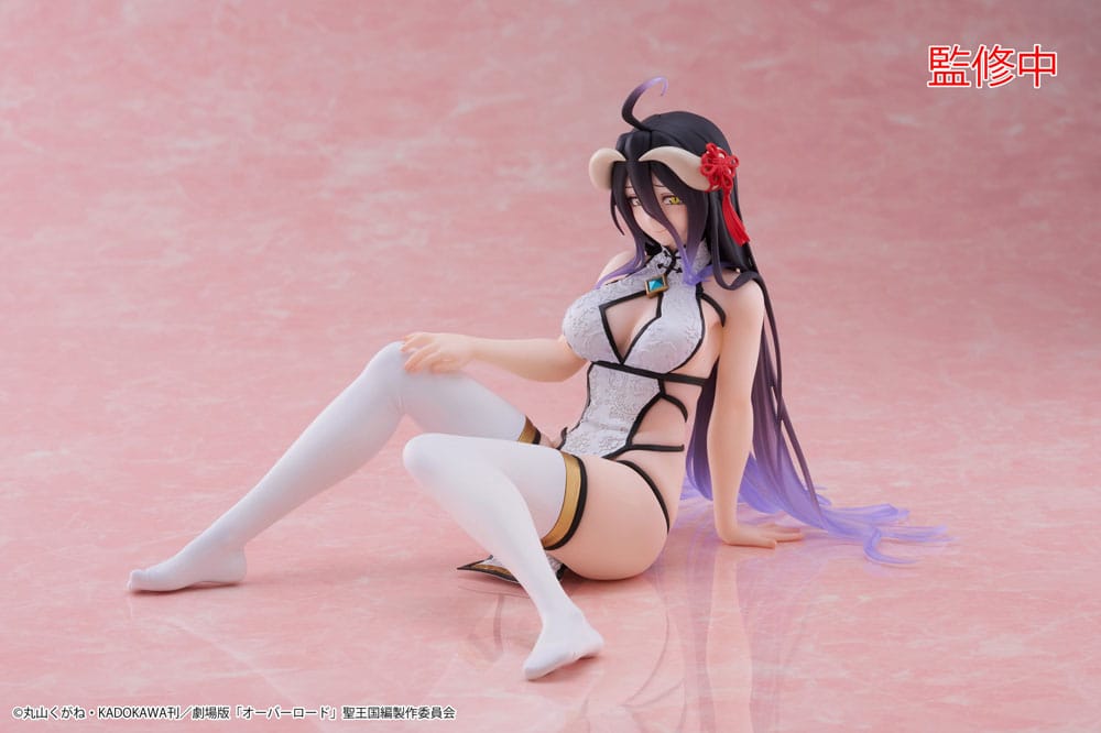 Overlord Albedo Chinese Dress Ver. Desktop Cute Figure 13cm Statue