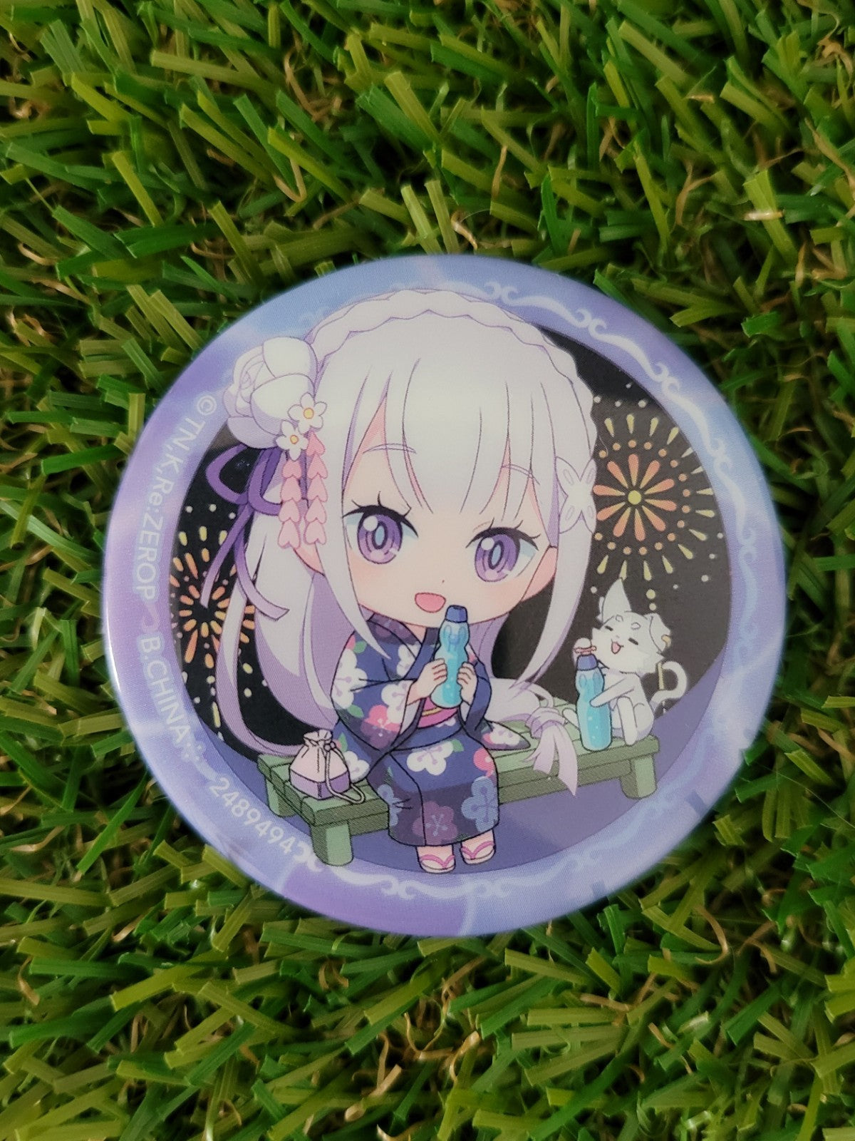 Re:Zero Emilia Button Nippon4U