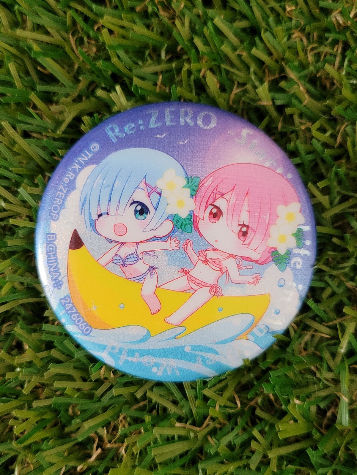 Re:Zero Rem & Ram Button Nippon4U