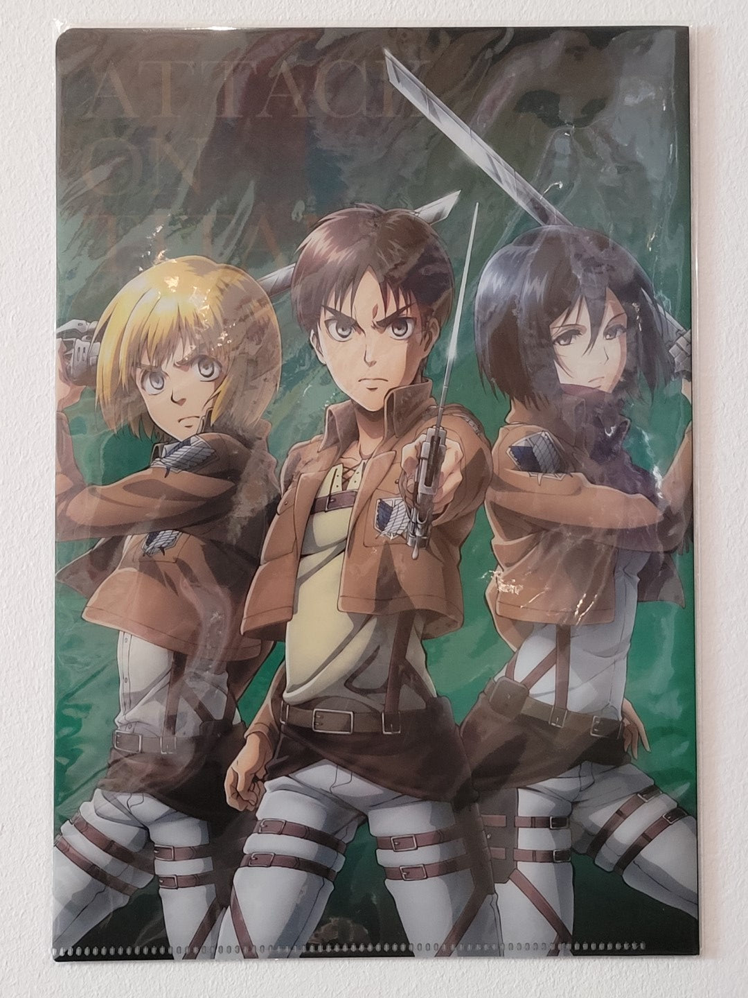 Attack on Titan Mikasa & Eren & Armin Clearfile