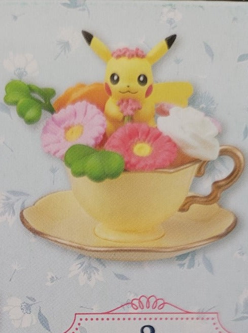 Pokemon Floral Cup Pikachu Re-Ment Diorama Figur